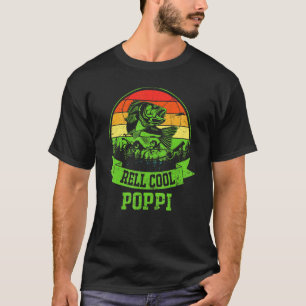 T-shirt Hommes Fête des Père Pêche Vintage Roue Cool Poppi