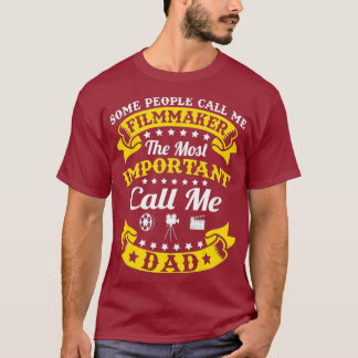 T-shirt Hommes Fier cinéaste Papa Fête des pères Cadeau
