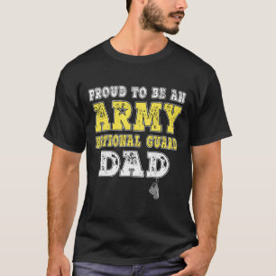T-shirt Hommes Fier D'Être Un Père De La Garde Nationale D