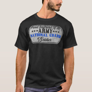 T-shirt Hommes Fier Garçon D'Un Militaire Garde Nationale 