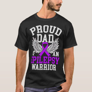 T-shirt Hommes Fier Papa D'Une Épilepsie Guerrière Epileps