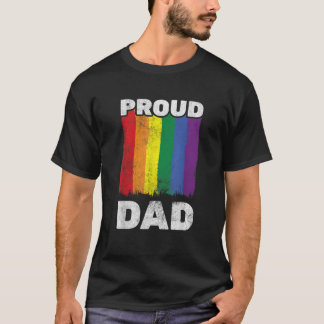 T-shirt Hommes Fier Papa LGBTQ Fierté Gay pride Pride Fl