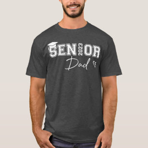T-shirt Hommes fier papa mignon coeur Graduate Senior 2023