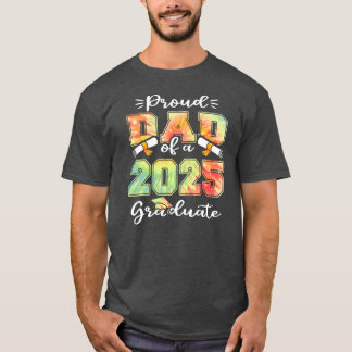 T-shirt Hommes Fier père d'une classe de 2025 diplômé seni