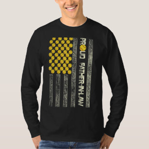 T-shirt Hommes Fier Père En Droit Drapeau Américain Softba