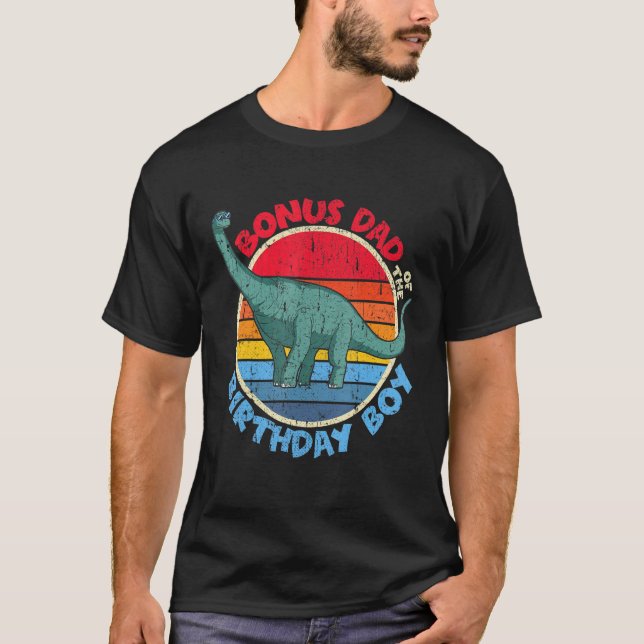 T-shirt Hommes Garçon Anniversaire I Bonus Papa I Brachios (Devant)