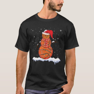 T-shirt Hommes garçons Basketball Snowman Noël Pyjama Spor