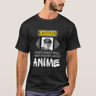 T-shirt Hommes Garçons Kawaii Très Probablement Commencera
