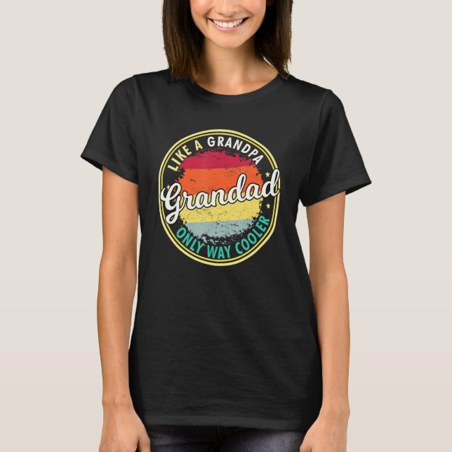 T-shirt Hommes Grand-Père Comme Grand-Père Seulement Glaci (Devant)