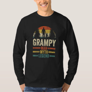 T-shirt Hommes Grand-Père Grampy Homme Mythe Légende Fa
