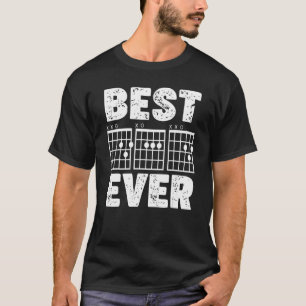 T-shirt Hommes Guitare Électrique Chord Guitariste Papa Pè
