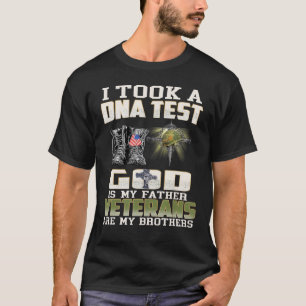 T-shirt Hommes J'Ai Pris Un Test D'ADN Dieu Est Mon Père A