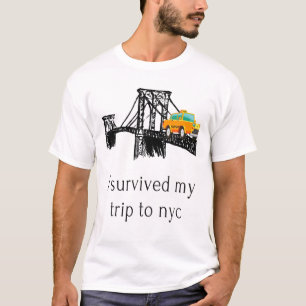 T-shirt Hommes J'Ai Survécu À Mon Voyage À New York