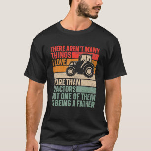 T-shirt Hommes J'Aime Les Tracteurs Et Être Un Père Farmer