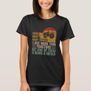 T-shirt Hommes J'Aime Les Tracteurs Et Être Un Père Farmer