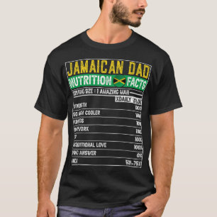 T-shirt Hommes Jamaïcain Papa Cadeaux Papa Héros Nutrition