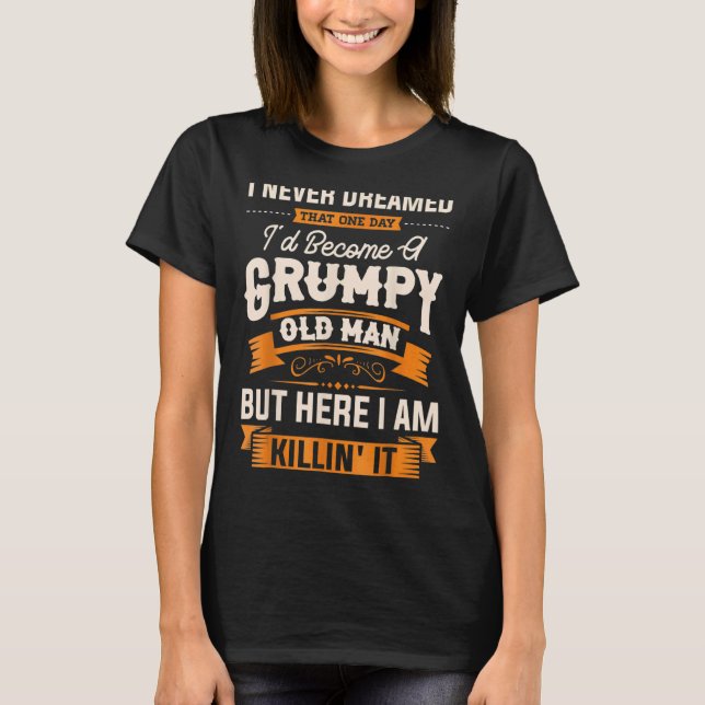 T-shirt Hommes Je N'Ai Jamais Rêvé Que Je Deviendrais Un V (Devant)