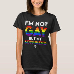 T-shirt Hommes Je ne suis pas gay mais mon copain est gay