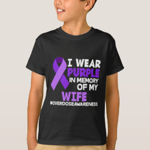 T-shirt Hommes, je porte du violet en mémoire du décès de