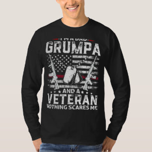 T-shirt Hommes Je suis papa Grumpa T- Fête des pères vétér