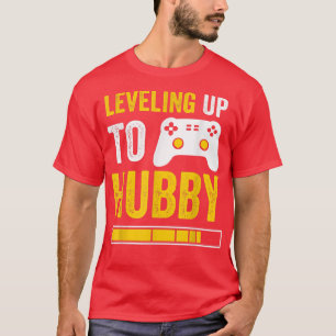 T-shirt Hommes Jusqu'À Hubby Mari Gamer Fiançailles