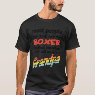 T-shirt Hommes La plupart des gens me appellent Boxer plus