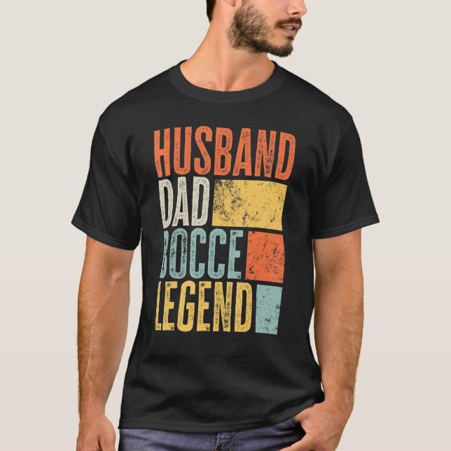 T-shirt Hommes Légendaire Mari Bocce Ball Papa Père Meille (Devant)