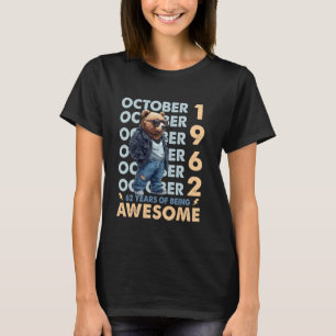 T-shirt Hommes Légende Octobre 1962 62e anniversaire Cool 