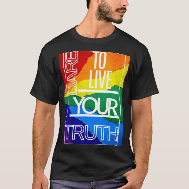 T-shirt Hommes LGBTQ gay pride (Devant)