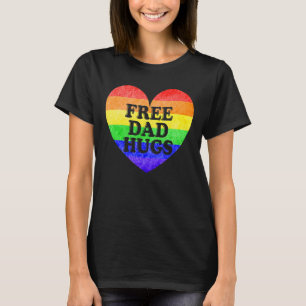 T-shirt Hommes Libérez Papa Hugs Pride Lgbt Soutien Gay Le