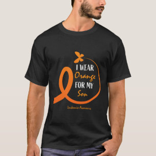 T-shirt Hommes Maman Femmes Je Porte Orange Pour Mon Fils 