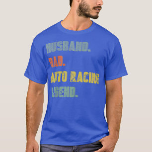 T-shirt Hommes Mari Papa Auto Racing Légende Père Vintage