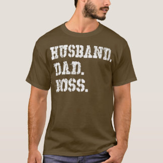 T-shirt Hommes Mari Papa Boss Drôle Fête des pères Cadeau 