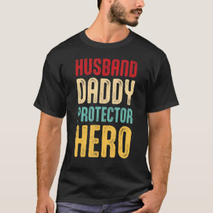 T-shirt Hommes Mari papa protecteur héros papa père père p
