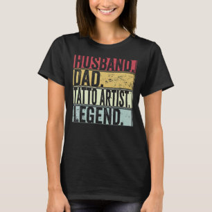 T-shirt Hommes Mari Papa Tatto Artiste Légende Pour Pères