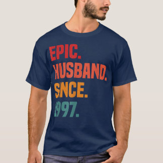 T-shirt Hommes Mariage Vintage Anniversaire Épic Mari Sinc