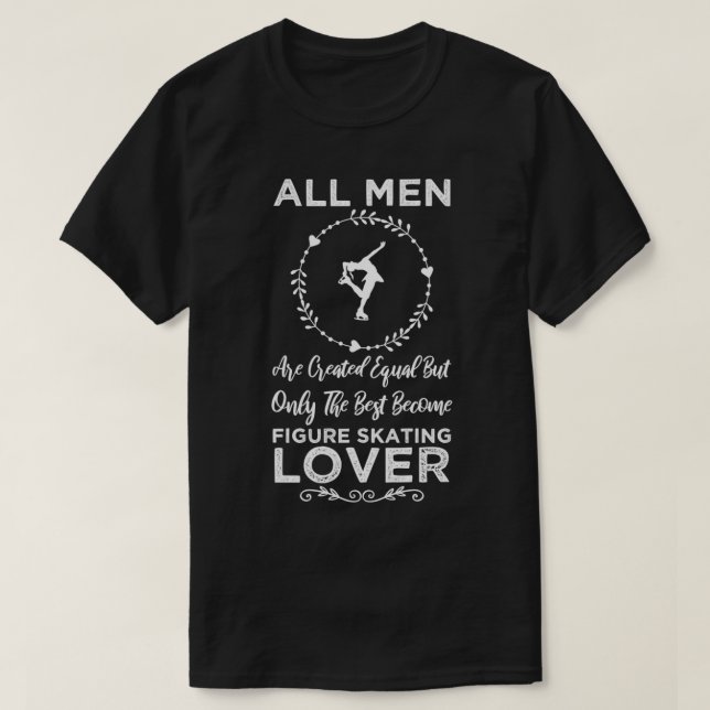 T-shirt Hommes Meilleur Amant De Patinage Artistique Drôle (Design devant)