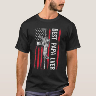 T-shirt Hommes Meilleur Papa Ever Papa Droits des armes à 