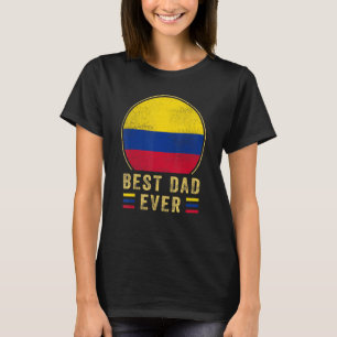 T-shirt Hommes Meilleur papa jamais Colombien Père Pays Co