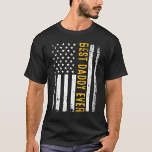 T-shirt Hommes Meilleur Papa Jamais Usa Drapeau Fière Papa