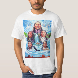 T-shirt Hommes Modèle moderne peinture des Amérindiens