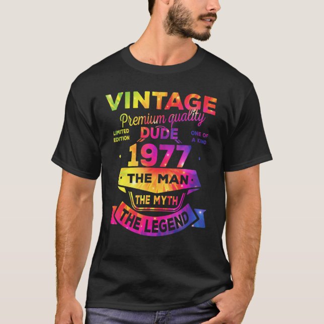 T-shirt Hommes Mythe Légende 1977 46e anniversaire Pour 46 (Devant)