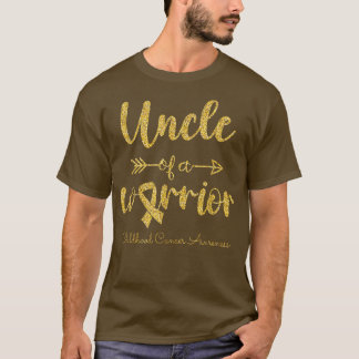 T-shirt Hommes Oncle De Sensibilisation Au Cancer De L'Enf