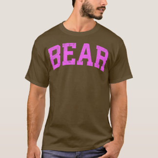 T-shirt Hommes Ours Delaware DE Vintage Sports sportifs ro