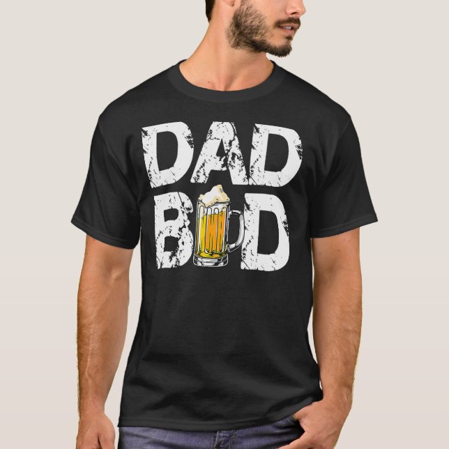 T-shirt Hommes Papa Bod Beer Boire Équipe Alcool Père (Devant)