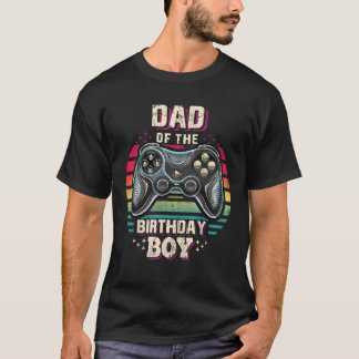 T-shirt Hommes papa de l'anniversaire garçon jumelé jeu vi