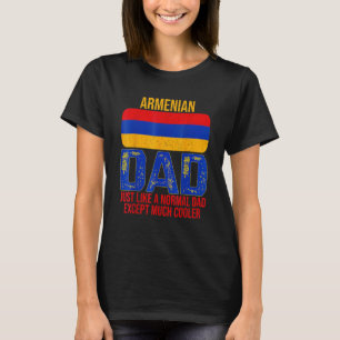T-shirt Hommes Papa L'Homme Le Mythe La Légende Arménienne