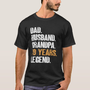 T-shirt Hommes Papa Mari Grand-père 70 ans Légende - Birth