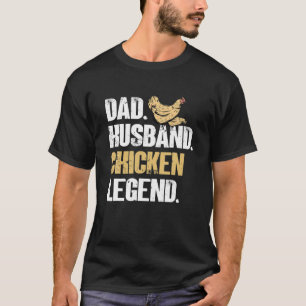 T-shirt Hommes Papa Mari Légende du poulet - Rooster d'éle