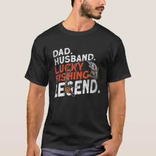 T-shirt Hommes Papa Mari Lucky Fishing Légende - Pêche Fi